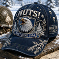 Vintage-style Veteran Print Casual Hat