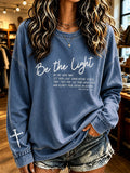 Women'S Casual "Faith" Print Top