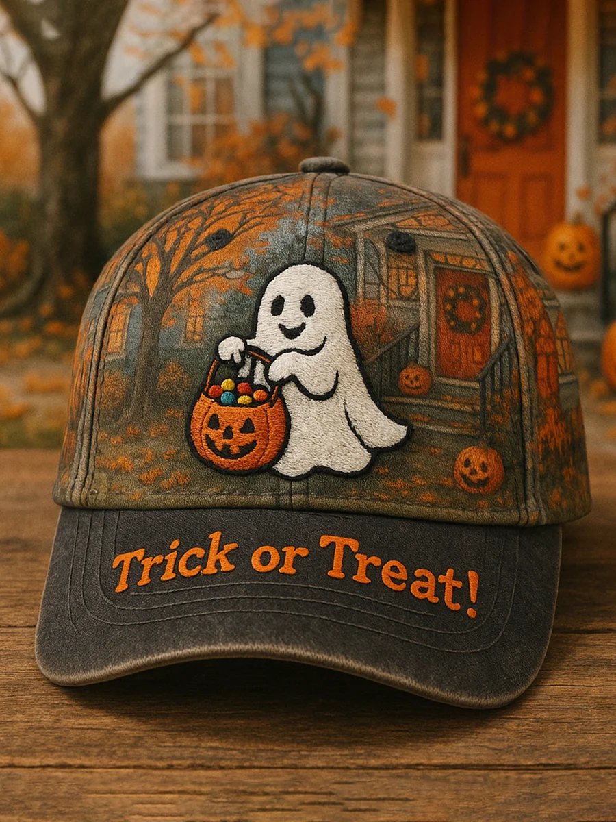 Trick or Treat! Halloween Printed Baseball Cap