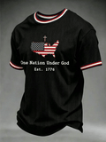 Men's  Faith Print Casual T-shirt