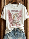 Women's Pink Printed Casual Top