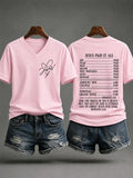 Women's Casual Cross Print T-Shirt