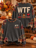 Women'S Thanksgiving-Themed Casual Sweatshirt