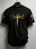 Men's Casual Faith Graphic Print T-Shirt