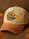 Vintage Pieced Pumpkin Art Print Hat