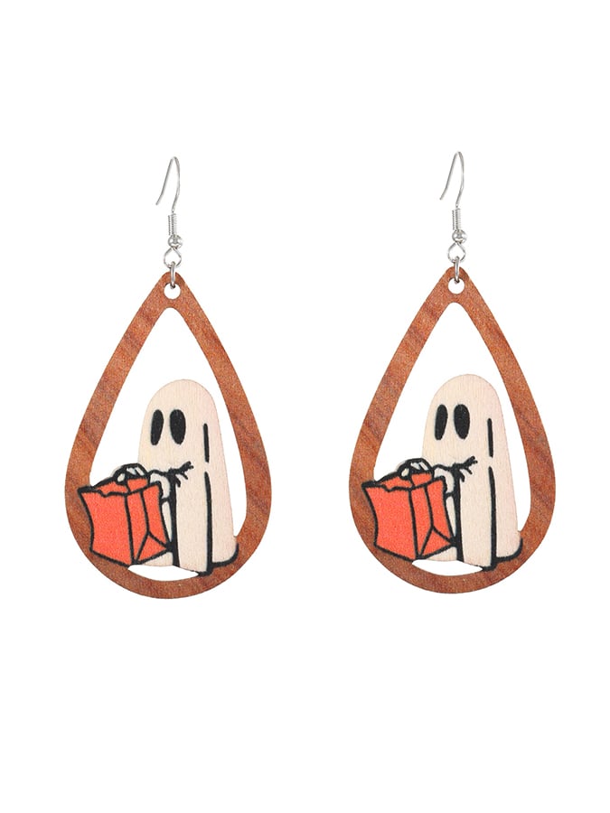 Women's Halloween Ghost Earrings