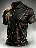 Men's Faith Cross-Print Short-Sleeve Polo Shirt