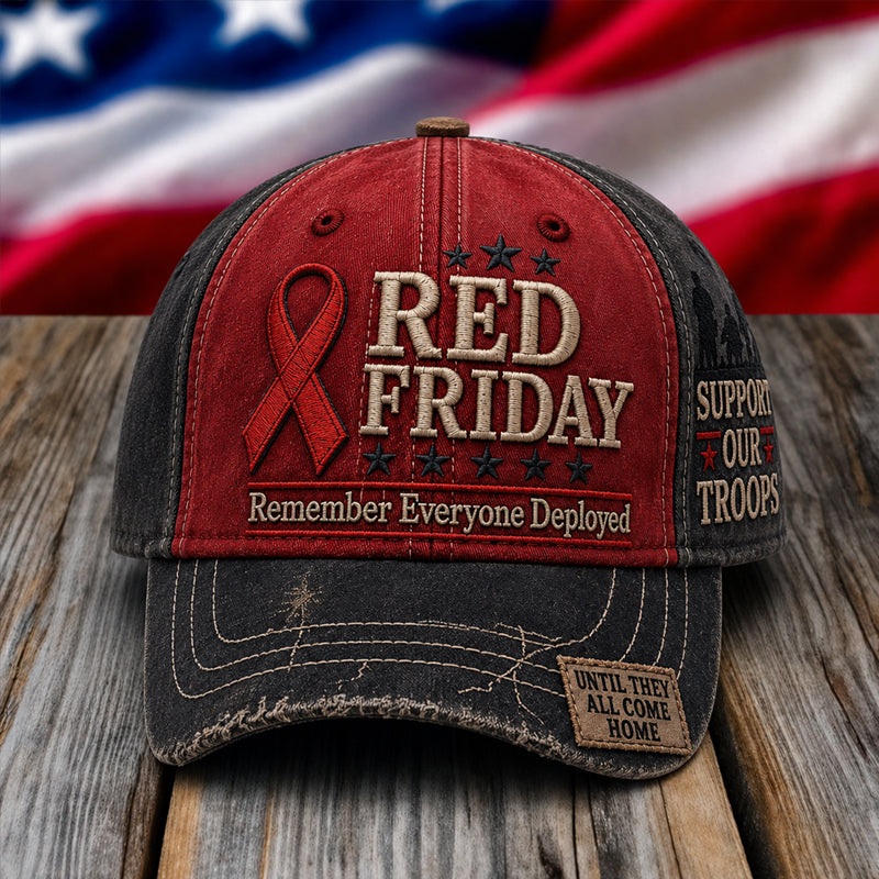 Red Friday Art Print Baseball Cap