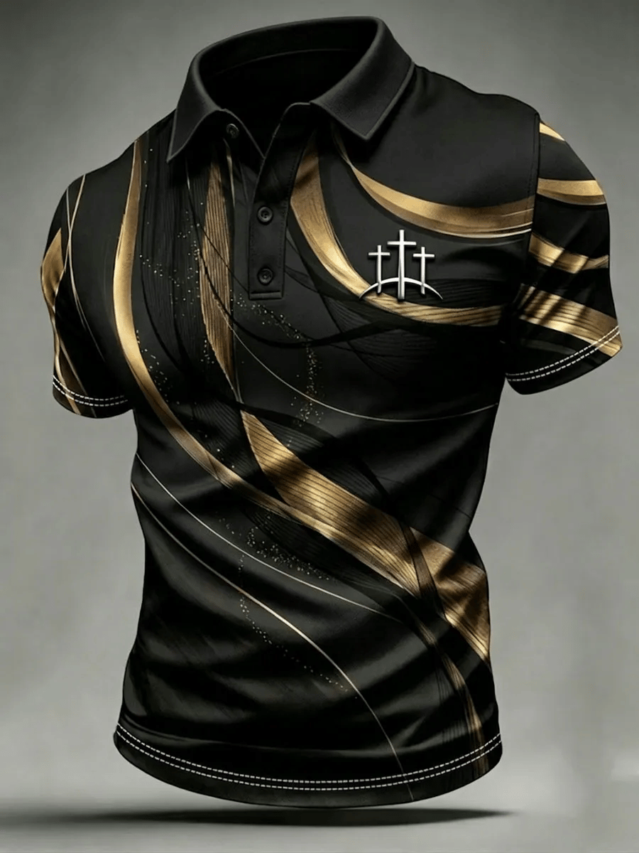 Men's FAITH Print Polo Shirt