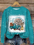 Women's Fall Is My Favorite Color Printed Sweatshirt