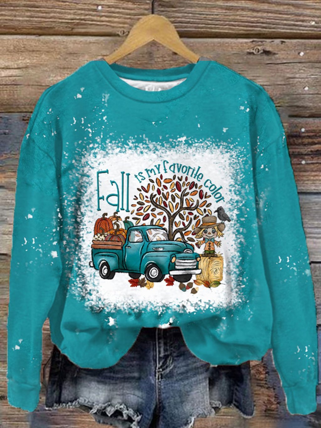 Women's Fall Is My Favorite Color Printed Sweatshirt