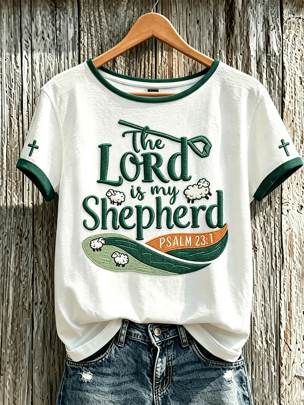 Women's  Retro Faith Print T-shirt