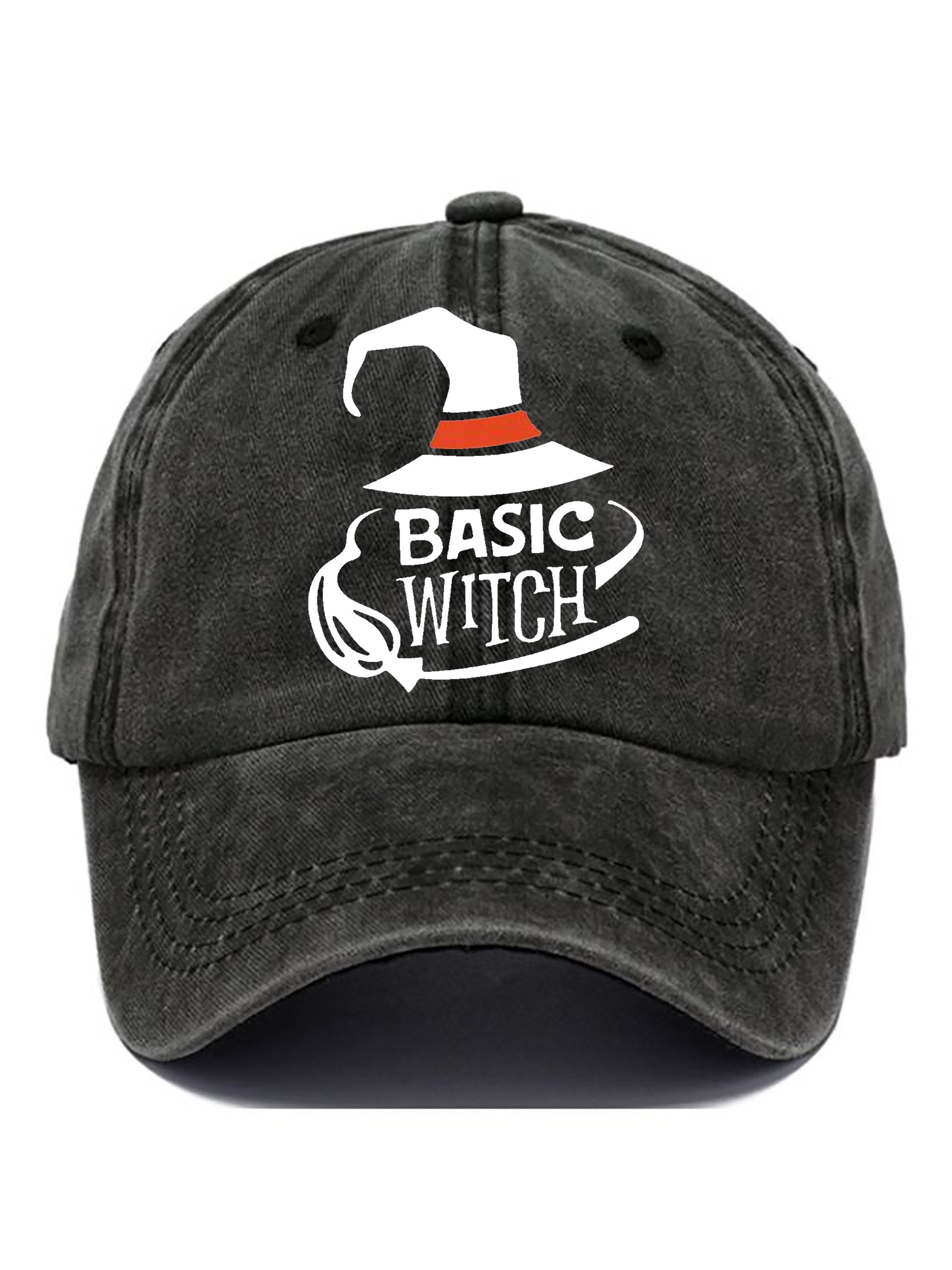 Halloween Witch Print Baseball Cap