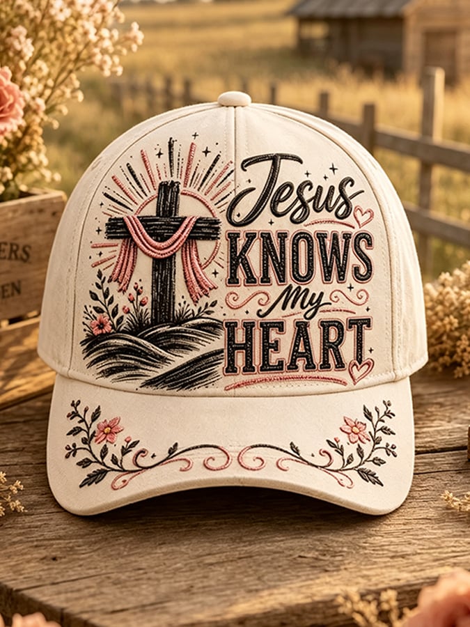 Unisex Retro Faith  Printed Hat