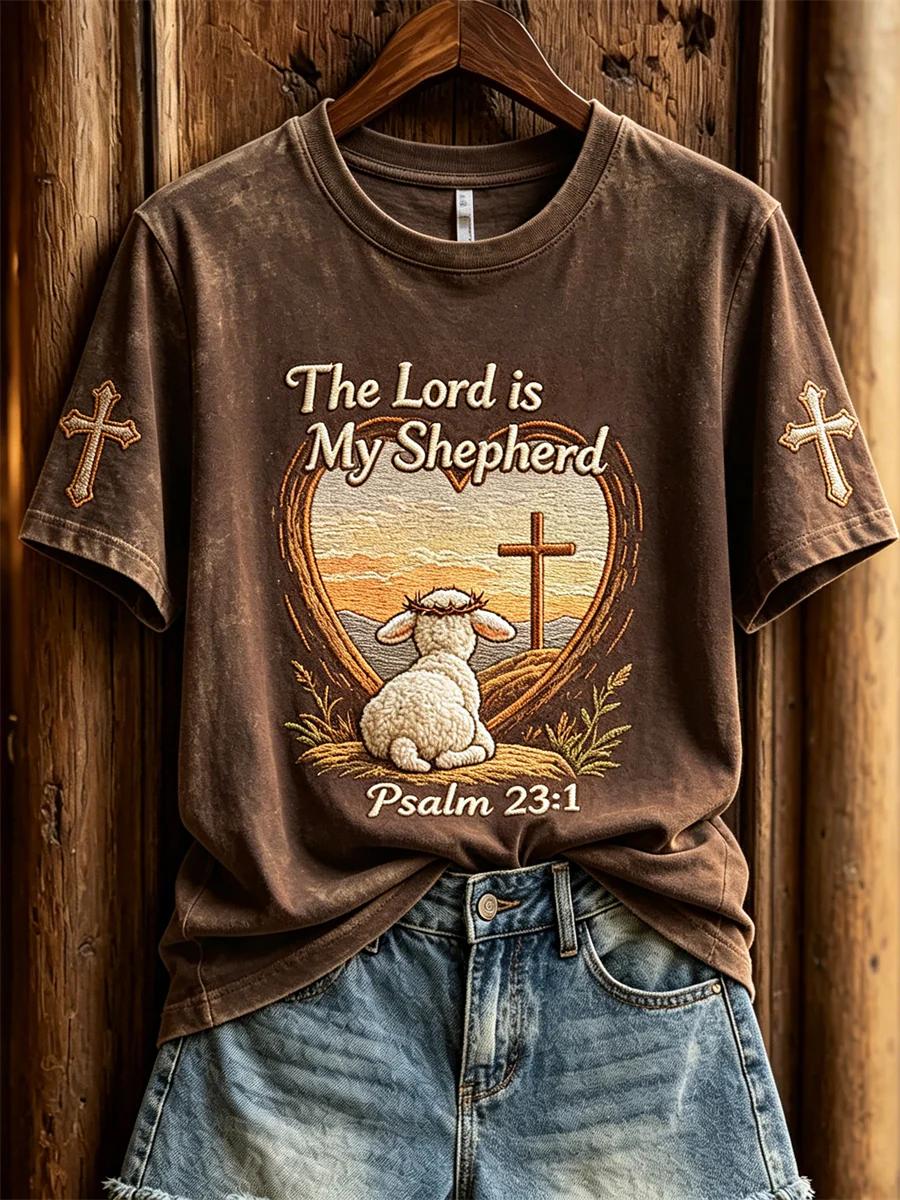 Women's Casual Faith Floral Printed T-Shirt