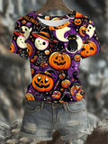 Women'S Casual Halloween Short Sleeve T-Shirt