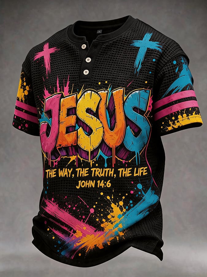 I Am The Way The Truth The Life Men'S Faith Print T-Shirt
