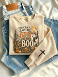 Women's Jesus Is My Boo Printed Casual Sweatshirt