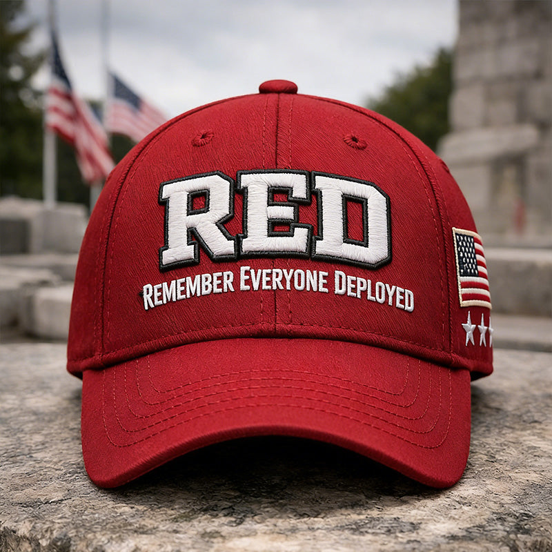 Red Friday Printed Casual Hat