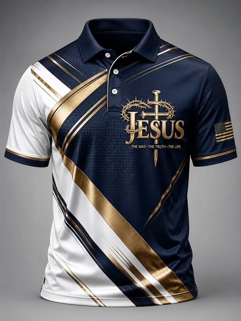 Men's Faith Art Print Casual Shirt