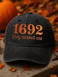 Halloween 1692 printed baseball cap