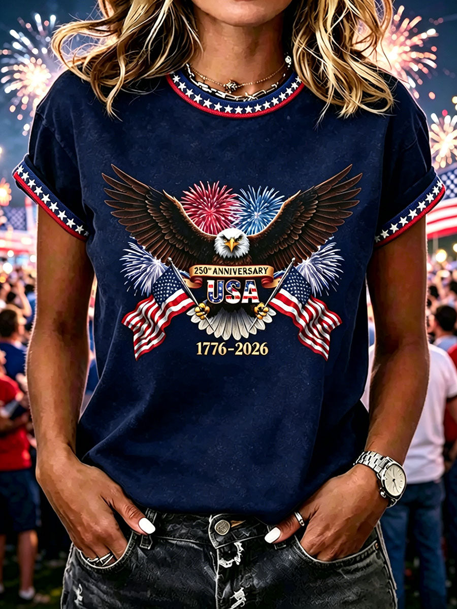 Women's American 250th Independence Day T-shirt