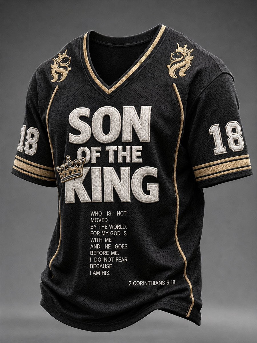 Men's Son Of The King Printed Casual Tops