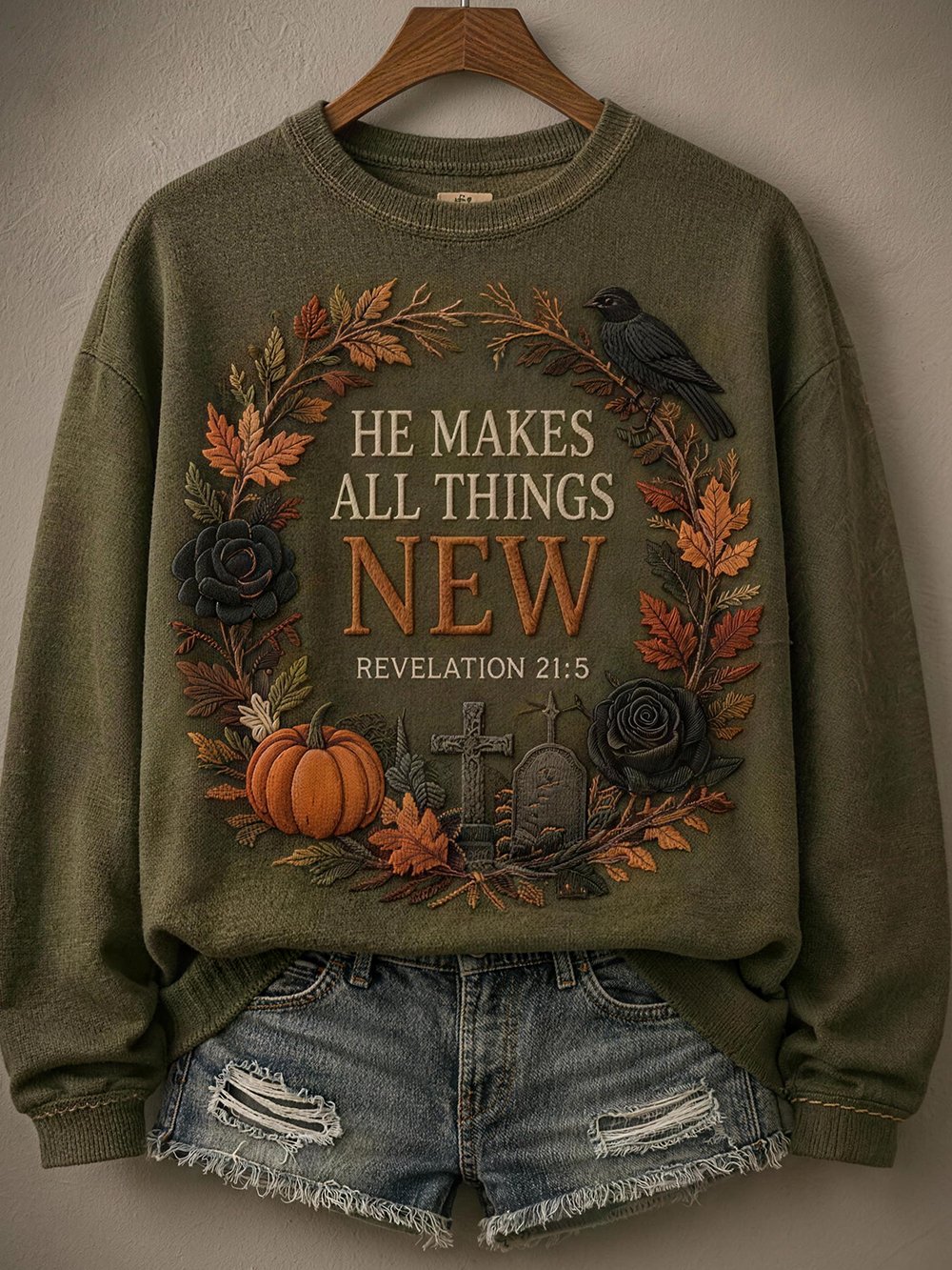 Women's Casual Halloween Print Sweatshirt