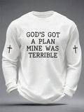 Men's God's Got A Plans Mine Was Terrible Faith Print T-shirt