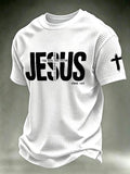 Men's Jesus The Way The Truth The Life Printed Casual T-shirt