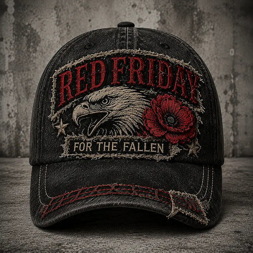 "Red Friday" Veteran Commemorative Casual Baseball Cap