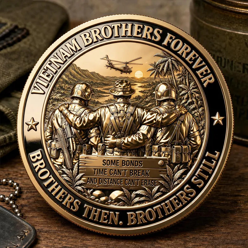Vietnam Brothers Forever Commemorative Metal Medal