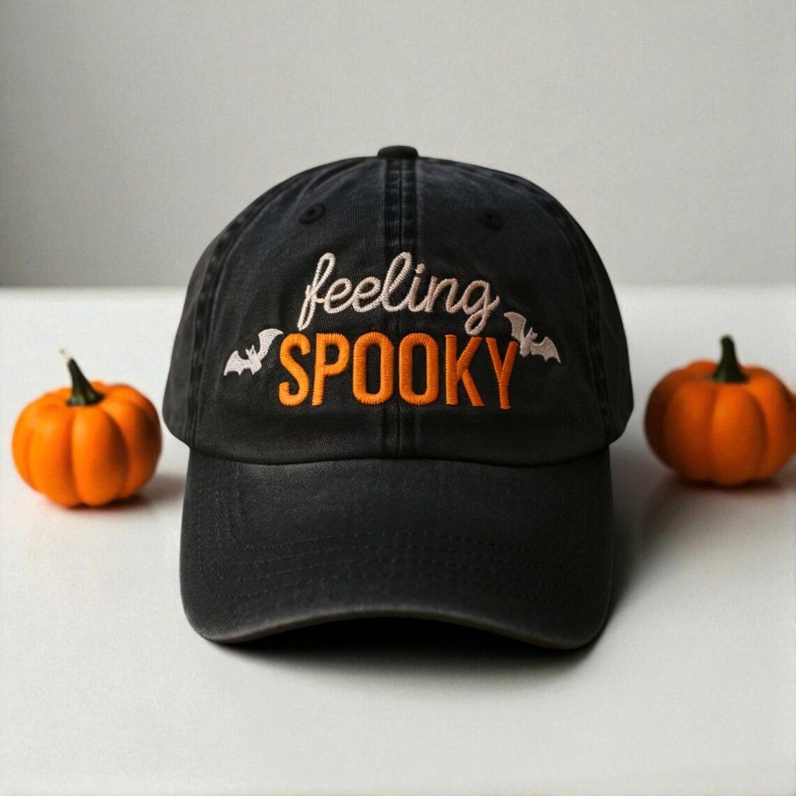 Unisex Embroidered Halloween (Feel Spooky) Printed Hat