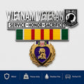 🇺🇸 Last Day Promo: 49% OFF 🎖️- Vietnam Veteran Tribute Car Emblem Metal Badge