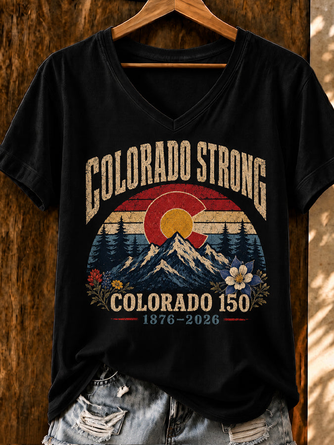 Women's Casual Colorado Strong T-shirt