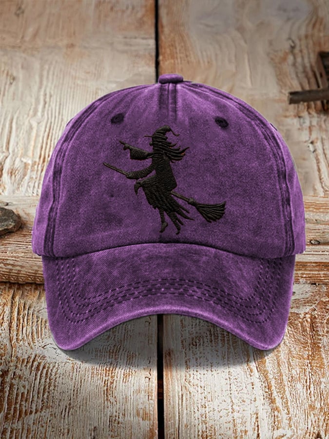Halloween Witch Print Baseball Cap
