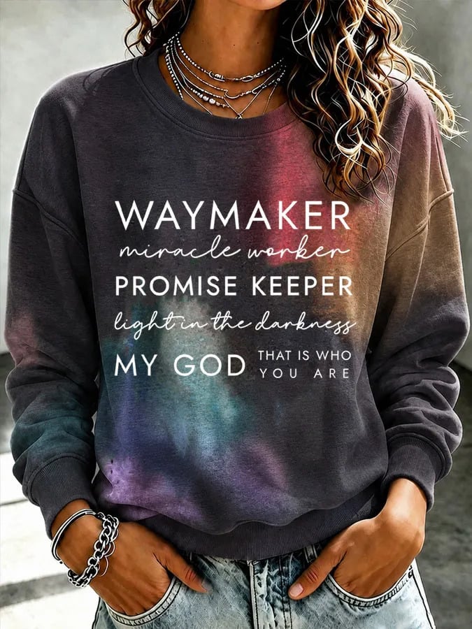 Women's Faith Art Print Sweatshirt