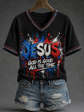 Classic 'God Is Good All The Time' Short-Sleeved Shirt