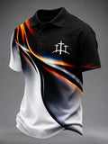 Men's Faith Cross Print Polo Shirt