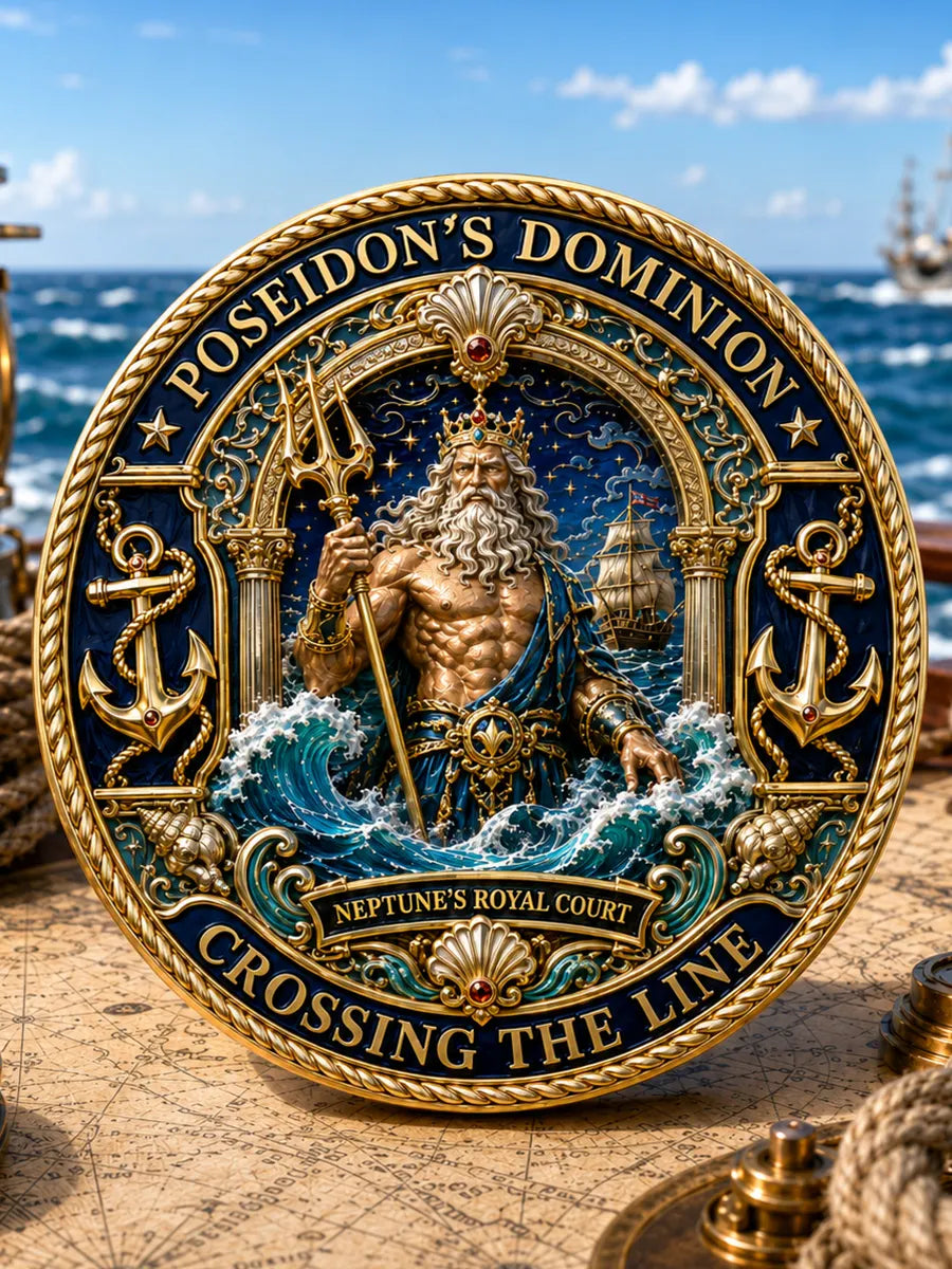 Poseidon’s Dominion Commemorative Metal Medal