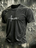 Men's Faith Printing  T-Shirts