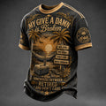 My Give a Damn Is Broken Tropical Beach Sunset Retired Not Expired Graphic T-Shirt