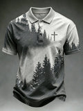 Men's Retro Faith Short-Sleeve Polo Shirt