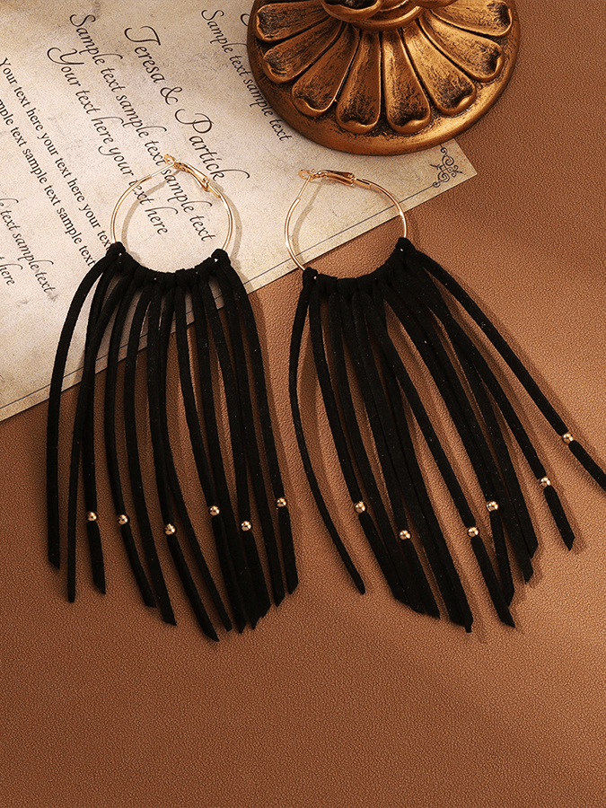 Halloween Circle Tassel Earrings
