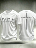 Men's  “Faith” Faith Over Fear waffle knit T-shirts