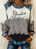 Women's Winter Faith Print Crew Neck Top