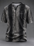 Men's Vintage Faith Faux-Linen T-shirt