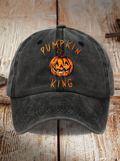 Men's and women's casual Halloween printed hats
