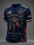 Men's Cross Faith Print T-Shirt