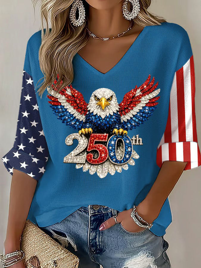 Women's Independence Day 250th Anniversary Printed Top
